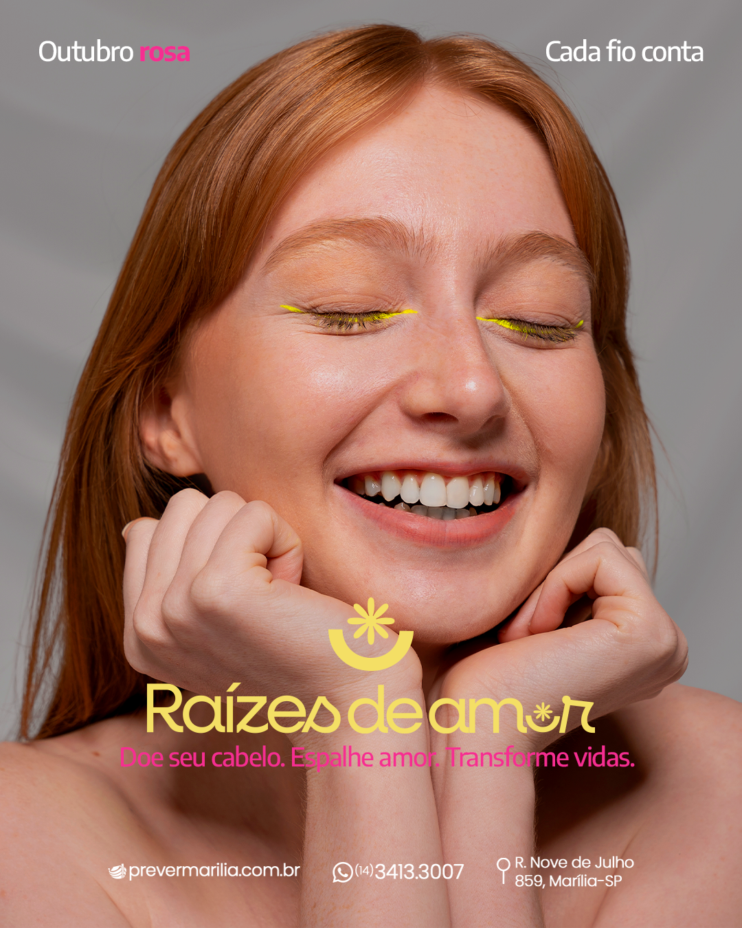 Raízes de Amor: Prever Marília promove ação solidária de doação de cabelos em parceria com a ACC